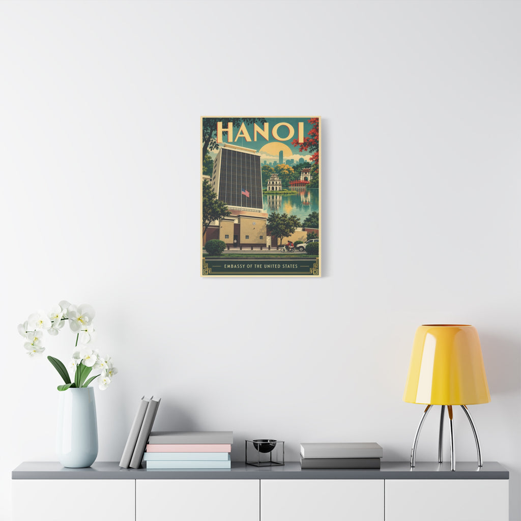 Hanoi Embassy Wrapped Canvas
