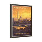 Washington D.C. Department of State Wrapped Canvas Framed