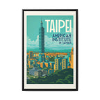 Taipei Embassy Wrapped Canvas Framed