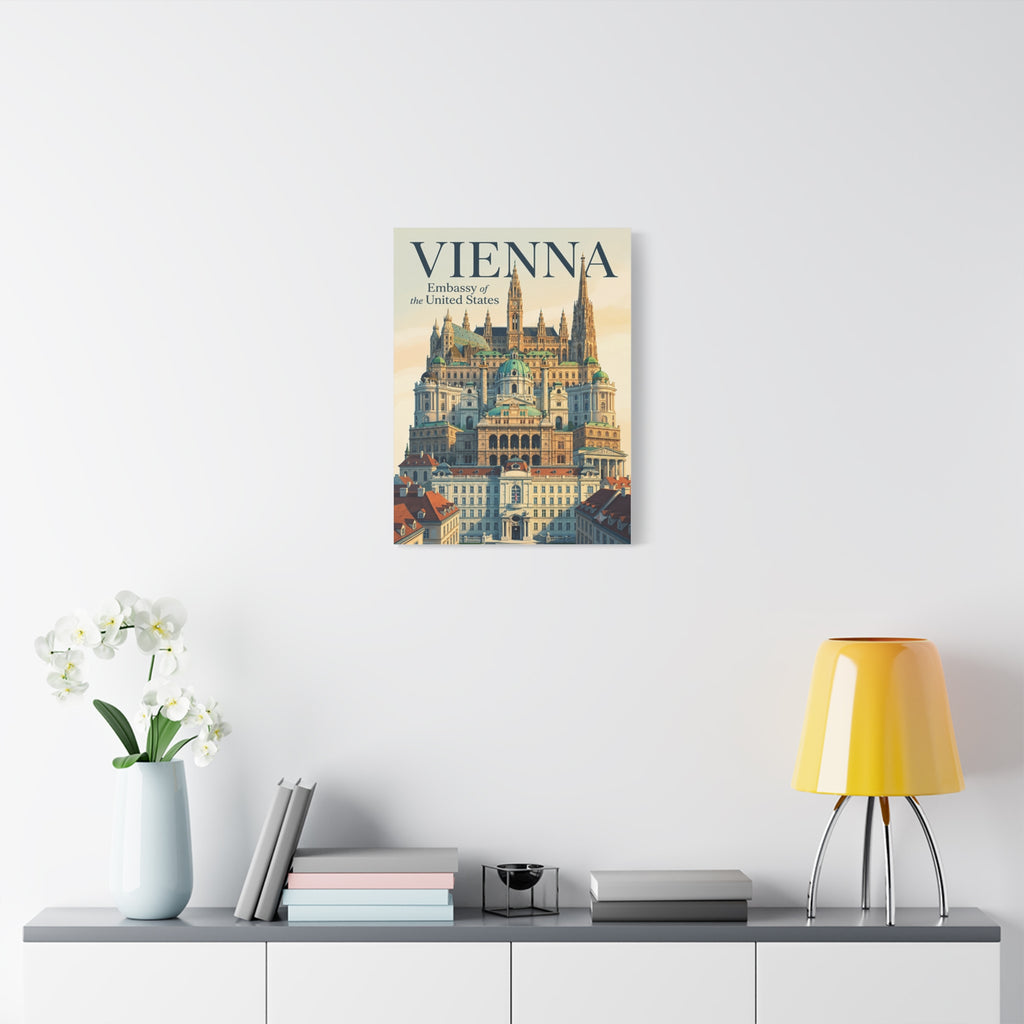 Vienna Embassy Wrapped Canvas