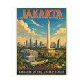 Jakarta Embassy Wrapped Canvas