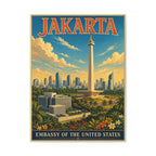 Jakarta Embassy Wrapped Canvas