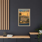 Kinshasa Embassy Wrapped Canvas Framed