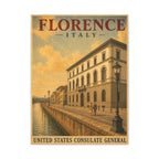 Florence Consulate General Wrapped Canvas