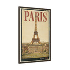 Paris Embassy Wrapped Canvas Framed