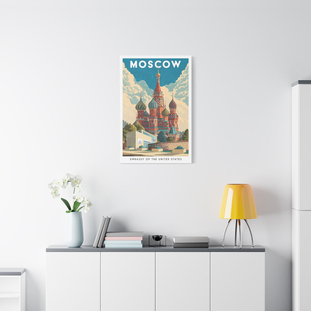 Moscow Embassy Wrapped Canvas