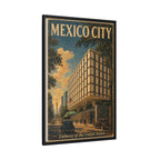 Mexico City Embassy Wrapped Canvas Framed