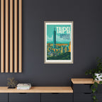 Taipei Embassy Wrapped Canvas Framed