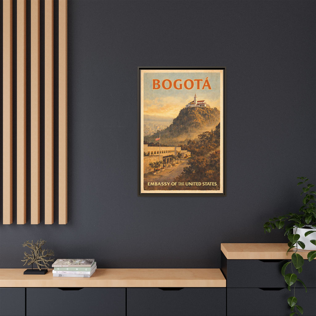 Bogotá Embassy Wrapped Canvas Framed