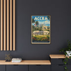 Accra Embassy Wrapped Canvas Framed