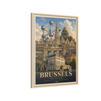 Brussels Embassy Wrapped Canvas Framed