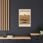 Jerusalem Embassy Wrapped Canvas Framed