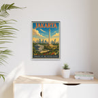 Jakarta Embassy Wrapped Canvas Framed