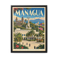 Managua Embassy Wrapped Canvas Framed