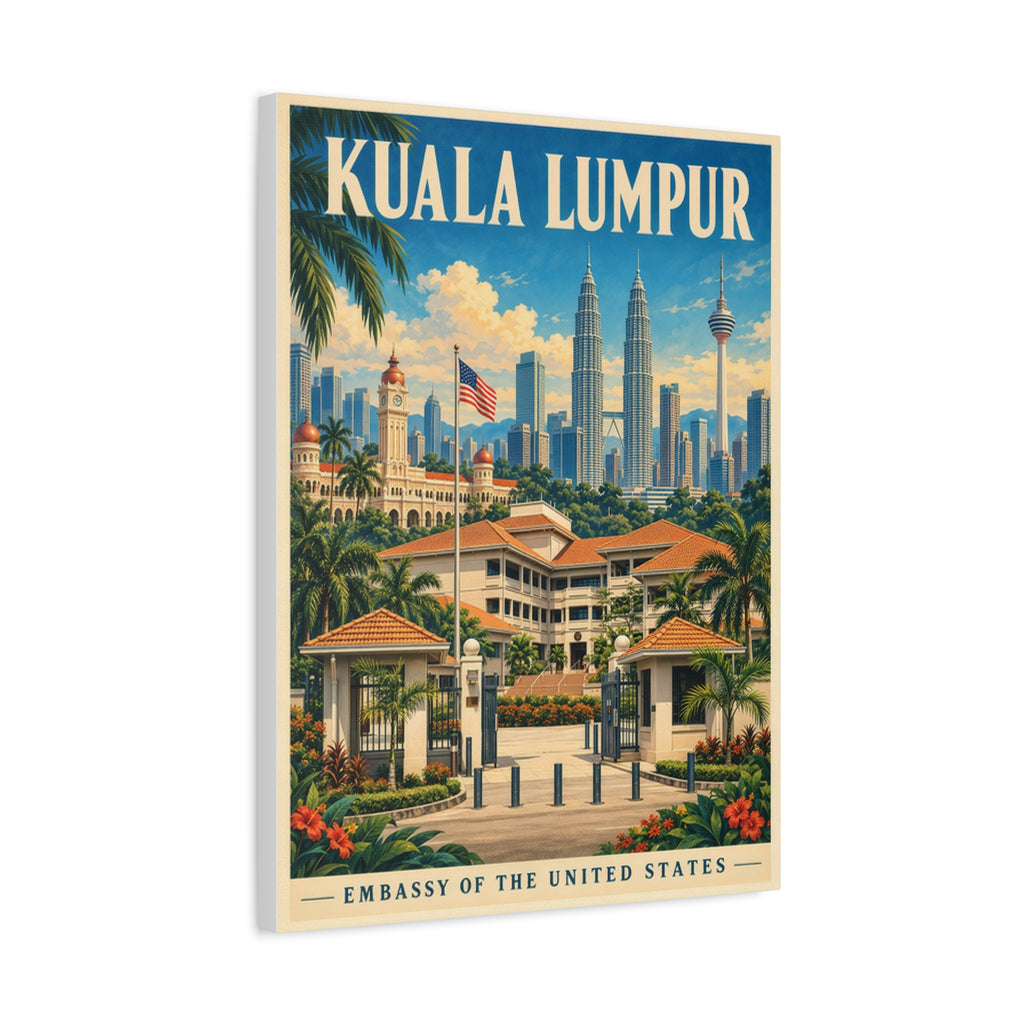 Kuala Lumpur Embassy Wrapped Canvas
