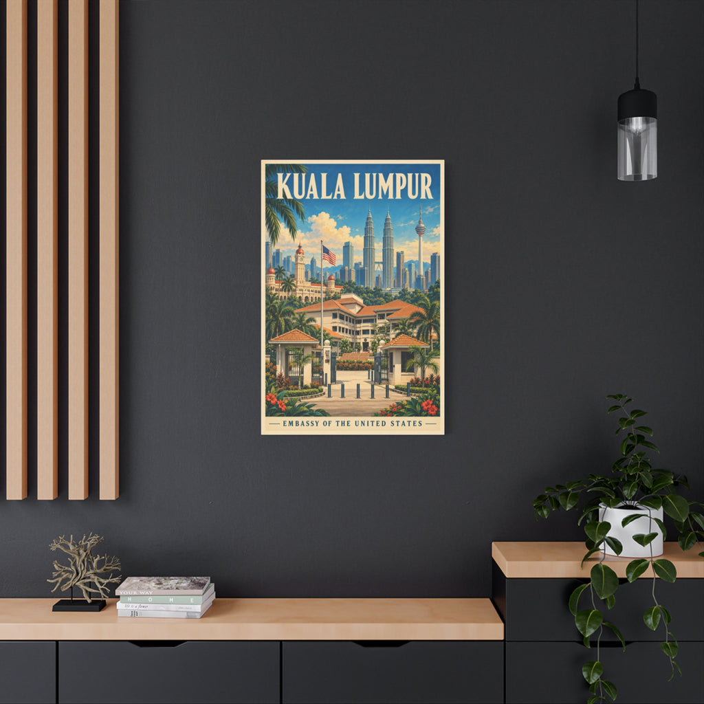 Kuala Lumpur Embassy Wrapped Canvas