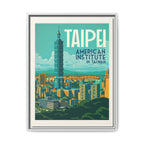 Taipei Embassy Wrapped Canvas Framed