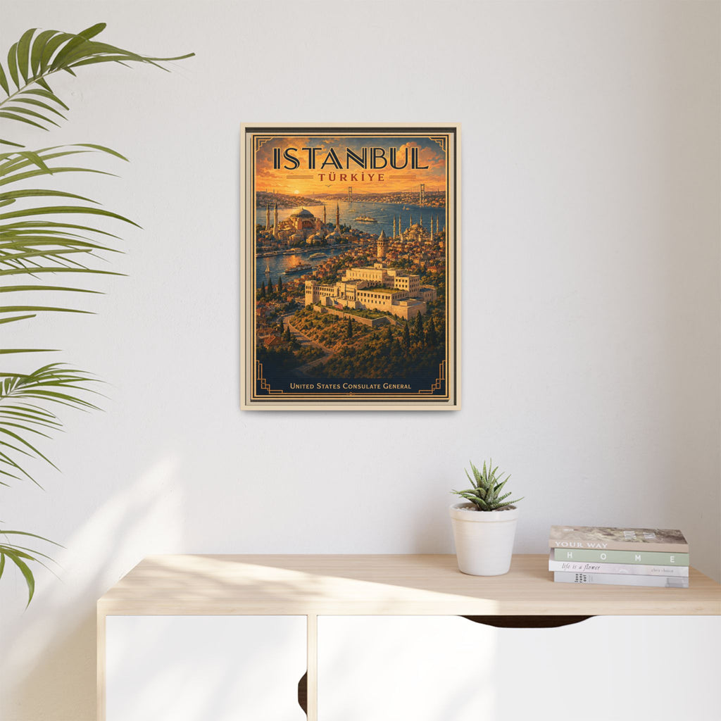 Istanbul Consulate General Wrapped Canvas Framed
