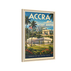 Accra Embassy Wrapped Canvas Framed