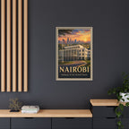 Nairobi Embassy Wrapped Canvas Framed