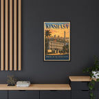 Kinshasa Embassy Wrapped Canvas Framed