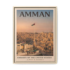 Amman Embassy Wrapped Canvas Framed