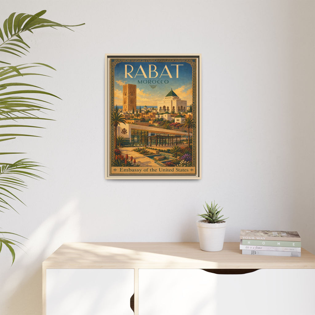 Rabat Embassy Wrapped Canvas Framed