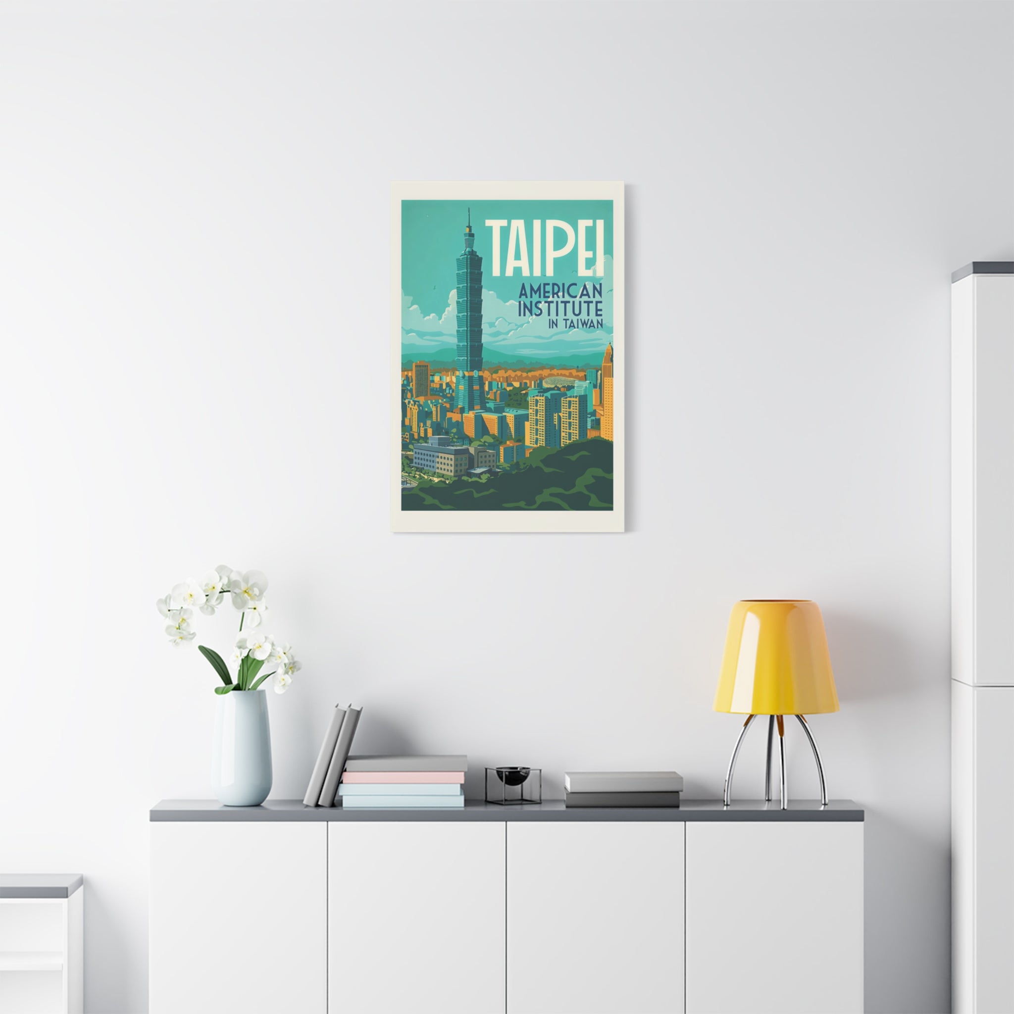Taipei Embassy Wrapped Canvas