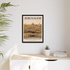 Jerusalem Embassy Wrapped Canvas Framed