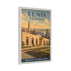 Tunis Embassy Wrapped Canvas Framed