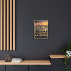 Nairobi Embassy Wrapped Canvas Framed