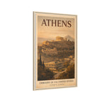 Athens Embassy Wrapped Canvas Framed