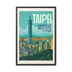Taipei Embassy Wrapped Canvas Framed