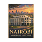 Nairobi Embassy Wrapped Canvas