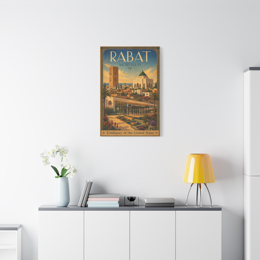 Rabat Embassy Wrapped Canvas