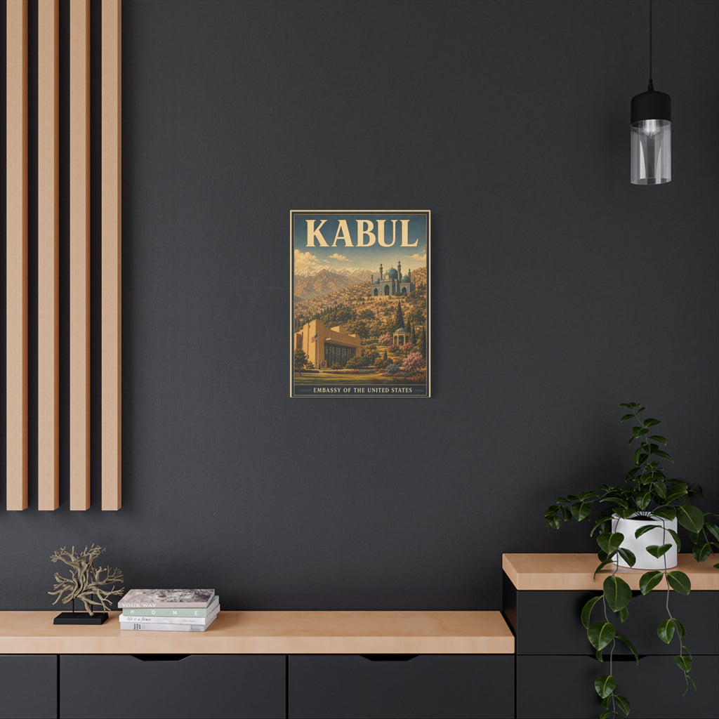 Kabul Embassy Wrapped Canvas