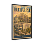 Bucharest Embassy Wrapped Canvas Framed