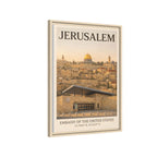 Jerusalem Embassy Wrapped Canvas Framed