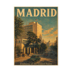 Madrid Embassy Wrapped Canvas