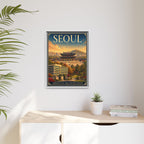 Seoul Embassy Wrapped Canvas Framed