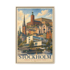 Stockholm Embassy Wrapped Canvas Framed