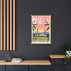 Brasília Embassy Wrapped Canvas Framed