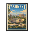 Tashkent Embassy Wrapped Canvas Framed