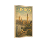 London Embassy Wrapped Canvas Framed