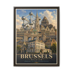 Brussels Embassy Wrapped Canvas Framed