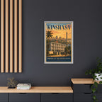 Kinshasa Embassy Wrapped Canvas Framed