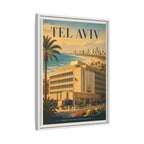 Tel Aviv Embassy Wrapped Canvas Framed
