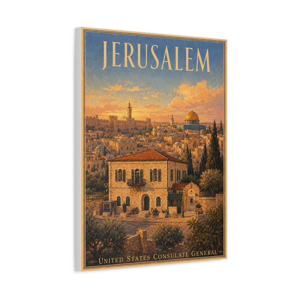 Jerusalem Consulate General Wrapped Canvas