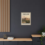 Delhi Embassy Wrapped Canvas Framed