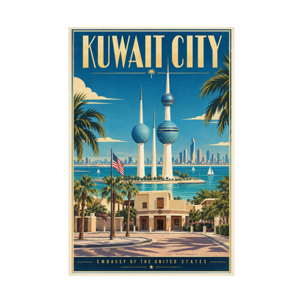 Kuwait City Embassy Poster